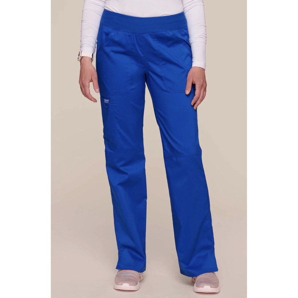 Cherokee Revolution Modern Classic Scrub Pants Straight Leg Stretch WW110 Roy XS